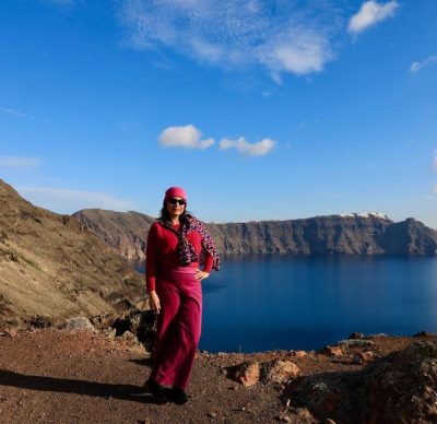 Santorini Caldera, Thìra, Greece в феврале — фото погоды (2026-02-27)