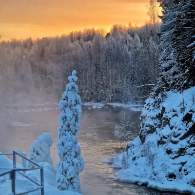 Водопад Кивач в ноябре — фото погоды (2023-11-26)