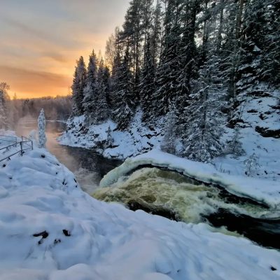 Водопад Кивач в ноябре — фото погоды (2023-11-26)