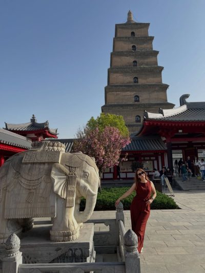 Giant Wild Goose Pagoda в апреле — фото погоды (2026-04-26)