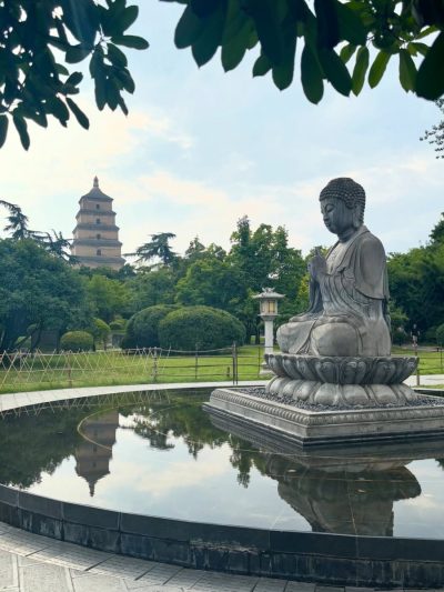 Giant Wild Goose Pagoda в июле — фото погоды (2026-07-15)