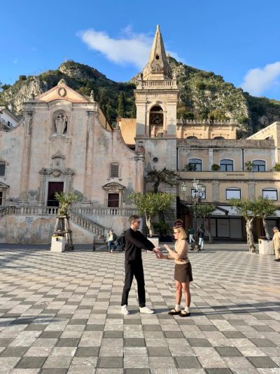 Piazza IX Aprile - Taormina в феврале — фото погоды (2026-02-14)