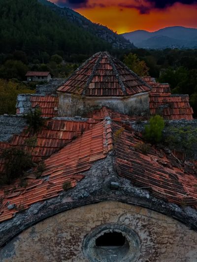 Kayaköy Tarihi Eski Rum Evleri в сентябре — фото погоды (2025-09-07)