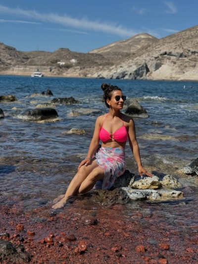 Red Sand Beach, Santorini в сентябре — фото погоды (2025-09-25)