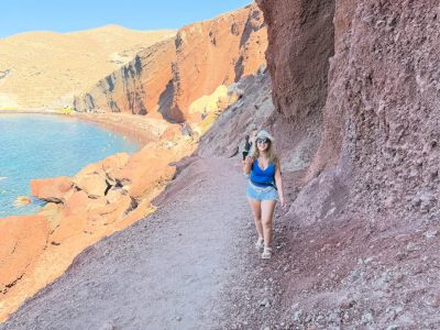 Red Sand Beach, Santorini в феврале — фото погоды (2026-02-07)