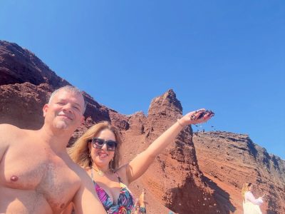 Red Sand Beach, Santorini в феврале — фото погоды (2026-02-07)