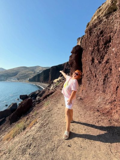 Red Sand Beach, Santorini в июле — фото погоды (2026-07-08)