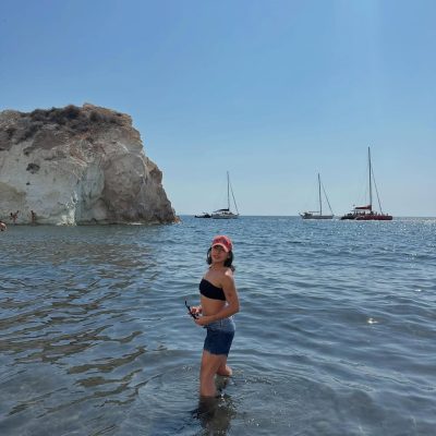White Beach Santorini в январе — фото погоды (2026-01-12)