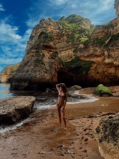 Praia De Dona Ana - Lagos, Algarve, Portugal в апреле — фото погоды (2026-04-25)