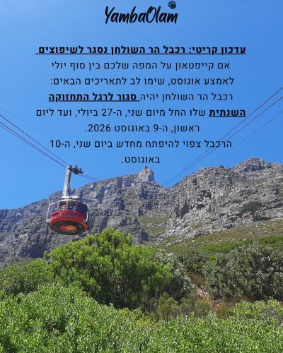 Table Mountain Capetown в июле — фото погоды (2026-07-07)