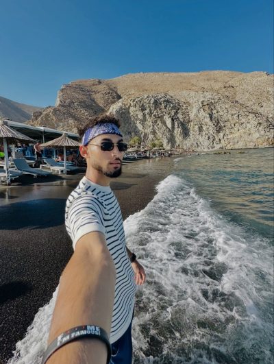 Perissa (Black Sand Beach), Santorini в январе — фото погоды (2026-01-18)
