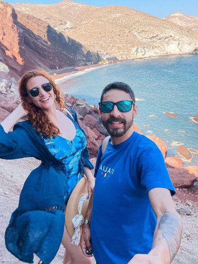 Red Beach Akrotiri в августе — фото погоды (2025-08-23)