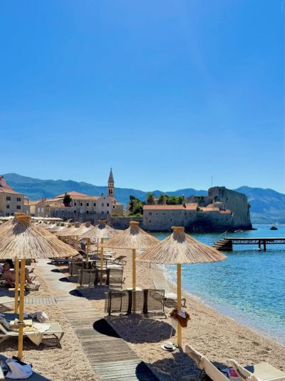 Mogren Beach, Budva в июле — фото погоды (2026-07-05)