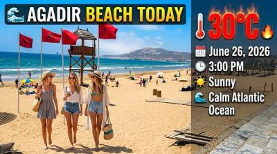 Agadir Beach в июне — фото погоды (2026-06-27)
