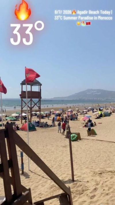 Agadir Beach в июле — фото погоды (2026-07-09)