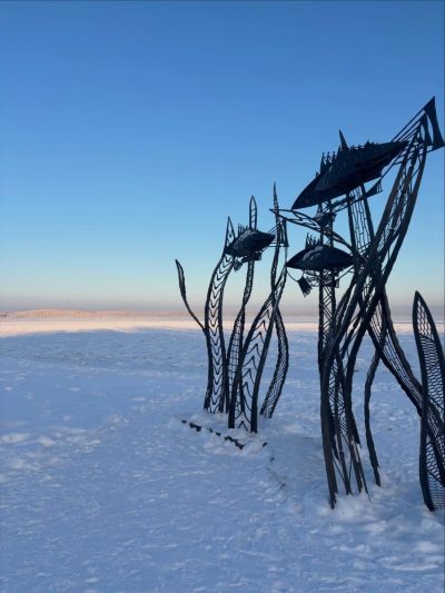 Водопад Кивач в январе — фото погоды (2026-01-14)