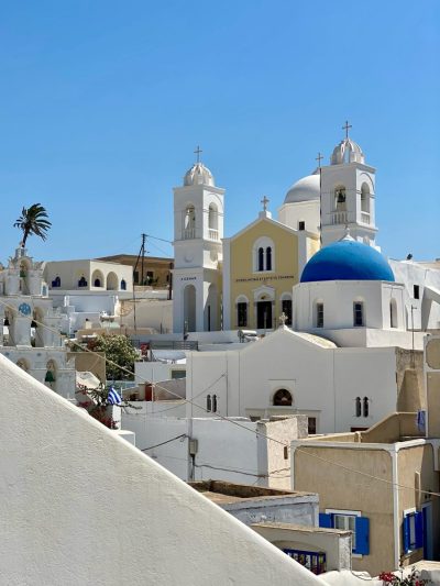 Μεγαλοχώρι Σαντορίνης в августе — фото погоды (2025-08-30)