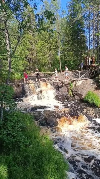 Водопад на реке Тохмайоки в июле — фото погоды (2025-07-19)