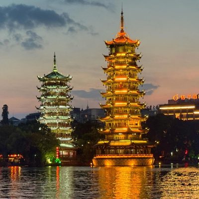 Guilin Sun Moon Twin Pagoda... в сентябре — фото погоды (2025-09-20)