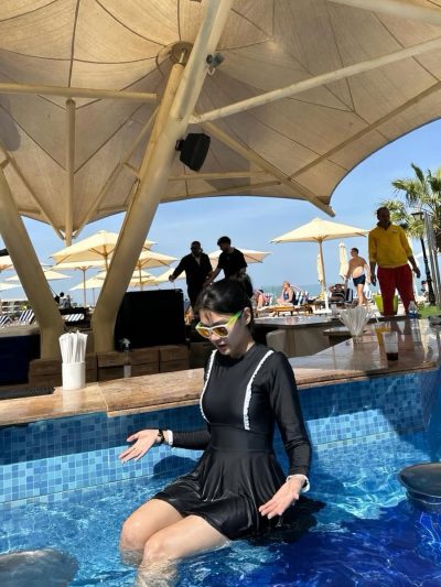 Beach at Hilton Hurghada Resort — фото погоды в феврале (2026-02-15)