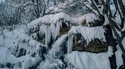 Водопад с. Паника в феврале — фото погоды (2026-02-02)