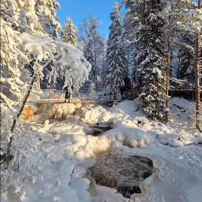 Водопады Ахвенкоски в январе — фото погоды (2026-01-13)