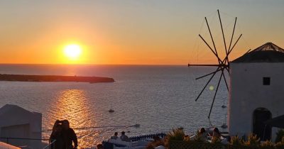 Sunset at Oia в октябре — фото погоды (2025-10-14)