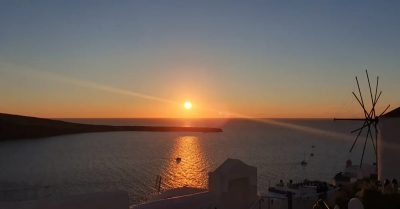 Sunset at Oia в октябре — фото погоды (2025-10-14)