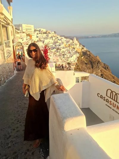Thira, Santorini, Greece в июле — фото погоды (2026-07-07)