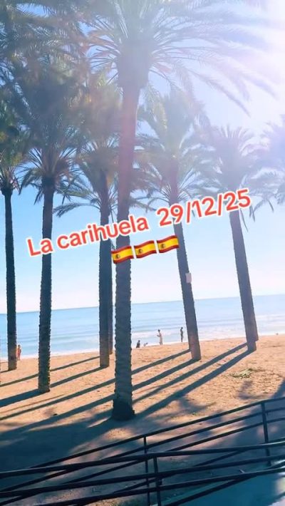 La Carihuela Beach в декабре — фото погоды (2025-12-29)