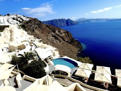 Mystique, a Luxury Collection Hotel, Santorini — фото погоды в сентябре (2025-09-28)