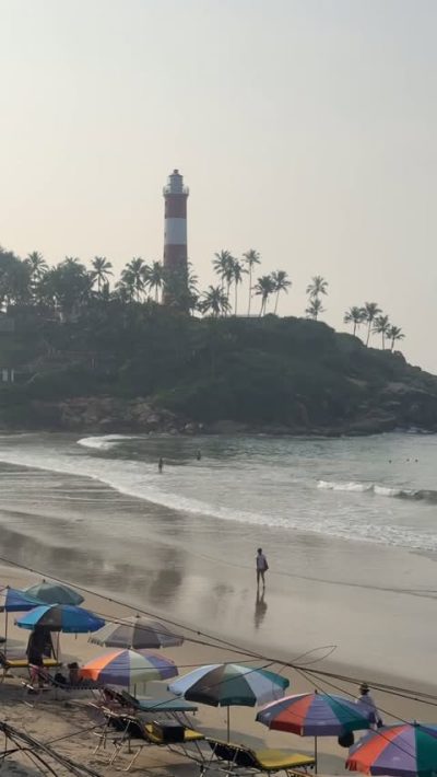 Lighthouse Beach Kovalam в январе — фото погоды (2026-01-06)