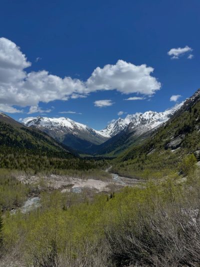 Домбай, Алибекские Водопады в июле — фото погоды (2026-07-15)