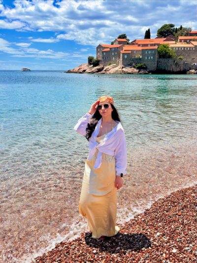 Beach Sveti Stefan, Montenegro в июне — фото погоды (2026-06-12)